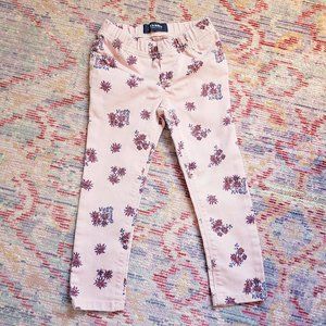 Floral print skinny jeans